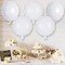 20 Pcs White Round Shaped Balloons,18 Inch Round Foil Balloon